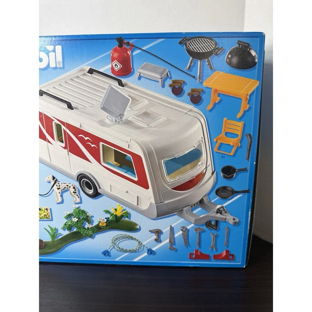 Playmobil 5434 Summer Fun Camping Family Caravan Play Set 